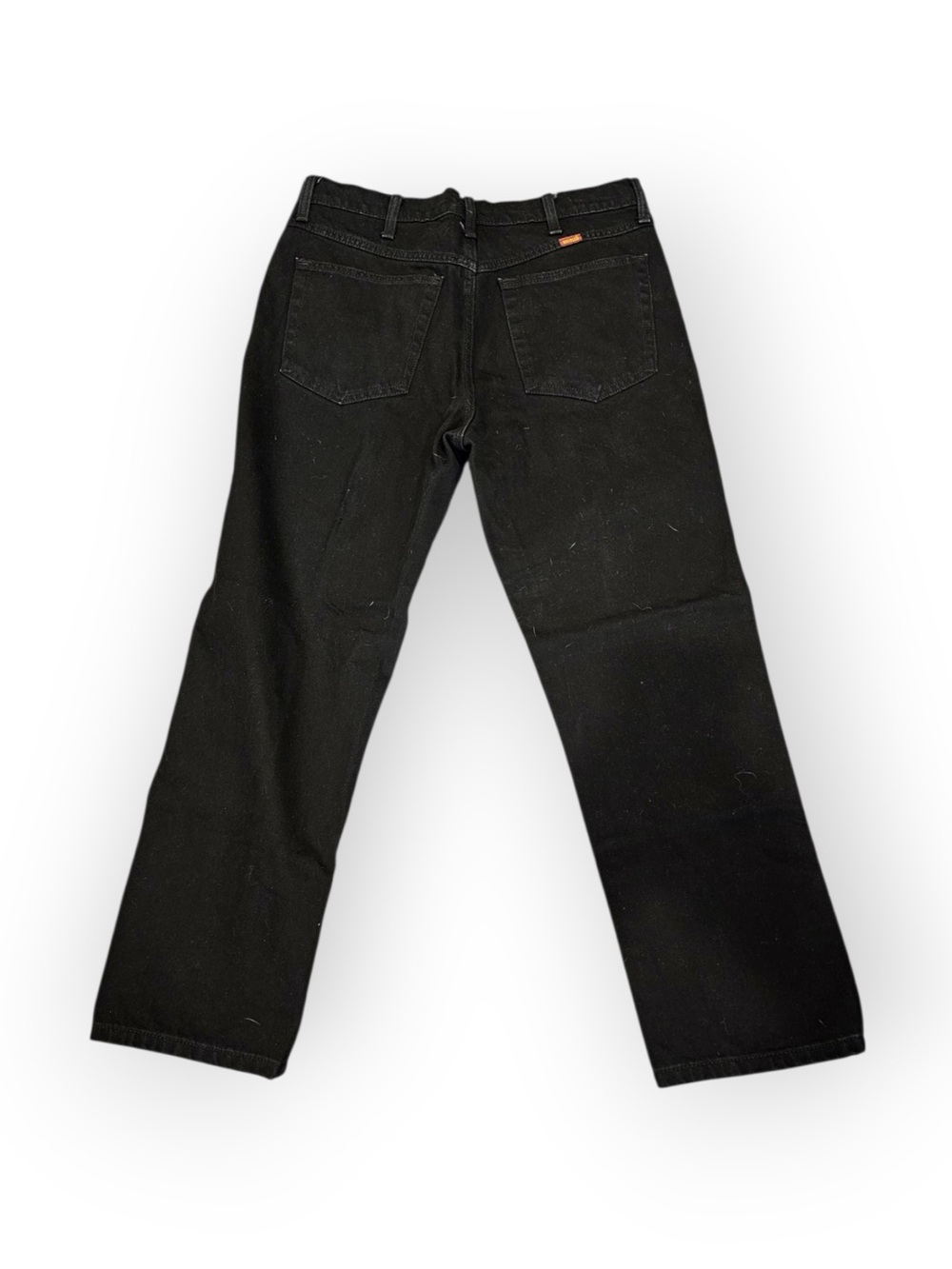 Rustler by Wrangler Men Black Regular Fit Straight Leg Jeans 34x29 Workwear - Picture 5 of 6
